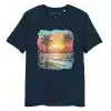 Miami Beach Dreams Organic Vintage Retro T-Shirt - Image 2