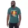 Miami Beach Dreams Organic Vintage Retro T-Shirt - Image 6